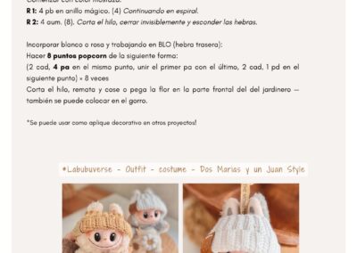 Labubu crochet outfit - handmade doll clothes